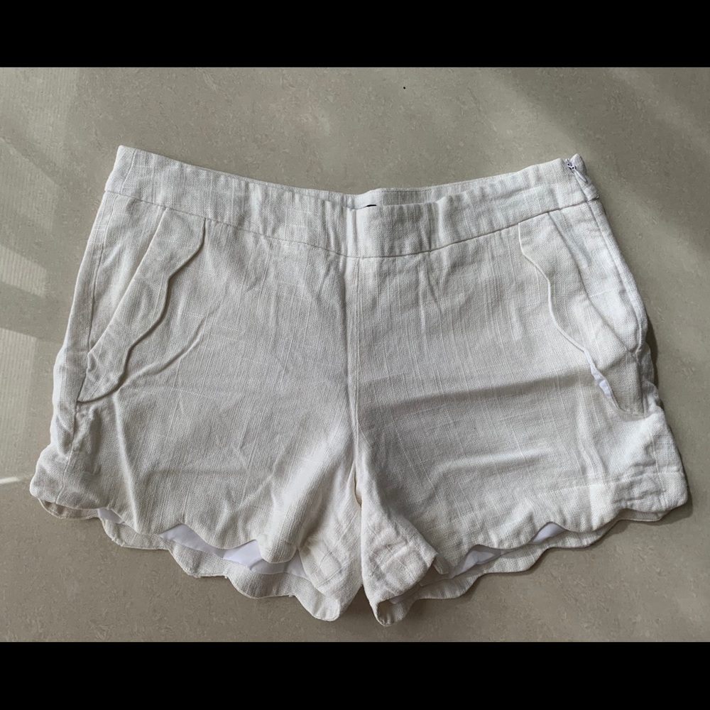 Cynthia Rowley White Scallop shorts